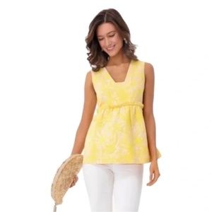 Tuckernuck Lucía Peplum Top Sz Small